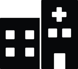 Obraz premium hospital and medical icon hospital and buildings
