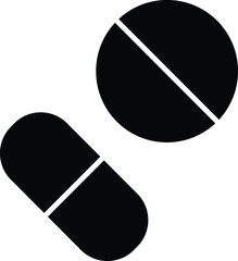 hospital and medical icon  pills and drugs