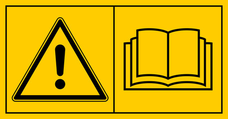 cmssn1 CombinationMachineSafetySignNew cmssn - mssn5mssn6h horizontal - Maschinenkennzeichnung ISO 11684 . Vor Inbetriebnahme die Betriebsanleitung und Sicherheitshinweise lesen - user manual . g10856