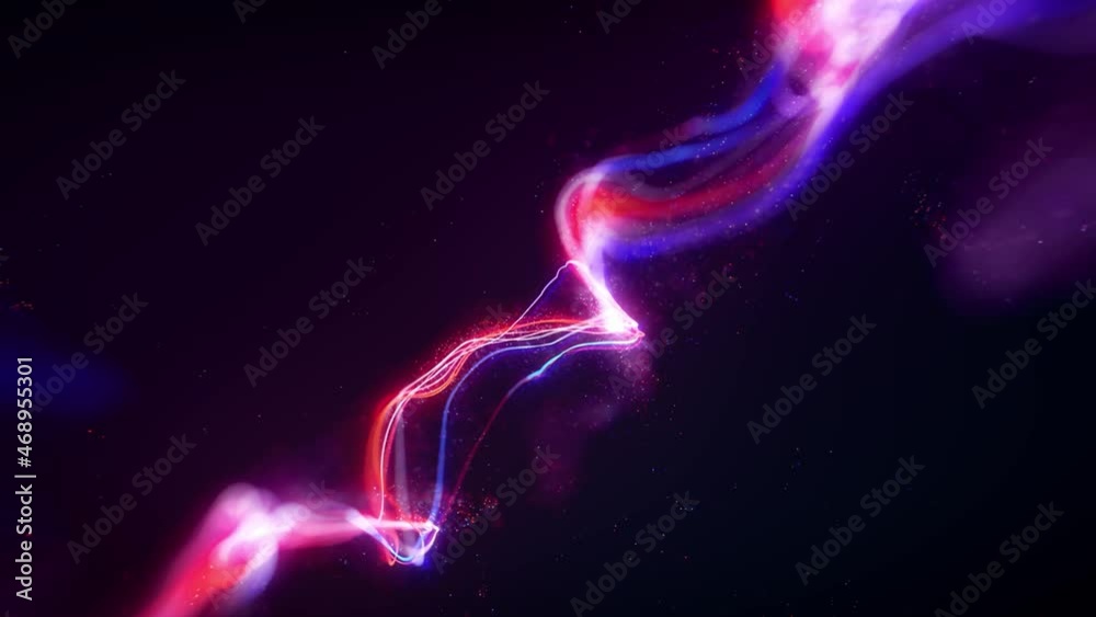 Poster abstract energy fluid particles fx graphic intro background/ 4k animation of an abstract wallpaper o