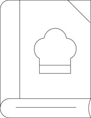 grill and barbecue icons book and chief