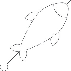 Obraz premium grill and barbecue icons bbq fish and food