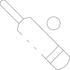 games icons cricket  and bat