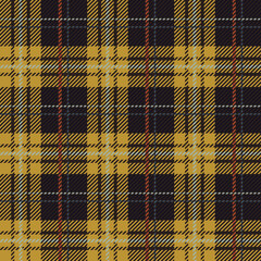 Seamless plaid textile design, Scottish tartan check plaid for flannel shirt, duvet cover, or other autumn winter textile print. Simple design.