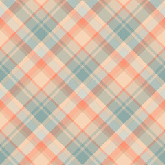 Seamless plaid textile design, Scottish tartan check plaid for flannel shirt, duvet cover, or other autumn winter textile print. Simple design.
