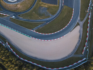 race track curve aerial