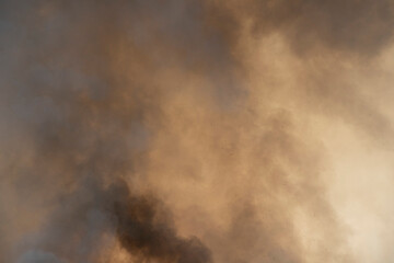 raging smoke pattern of fire burn in grass fields
