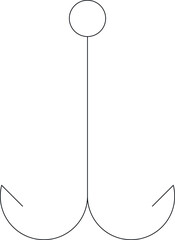 holidays icon hook and fishing