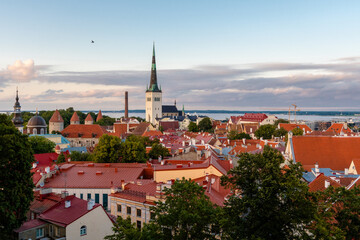 ein Sommerabend in der baltischen Hauptstadt Tallinn