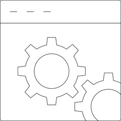 digital marketing icon website and page