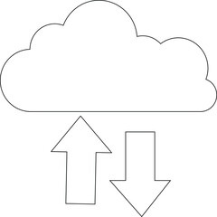 cloud computing icon cloud computing and cloud storage