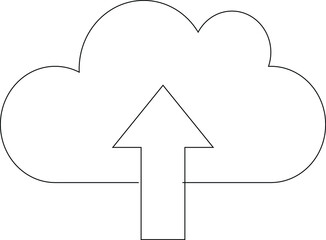 cloud computing icon cloud computing and up arrow
