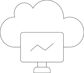 cloud computing icon server and hosting