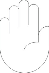 Obraz premium casino icon stop and hands