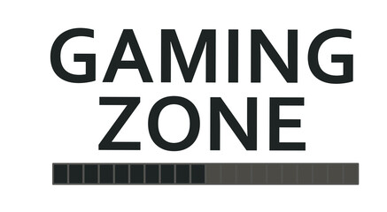 Gaming zone sign. vector illustration