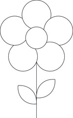 agriculture icon flower and petals