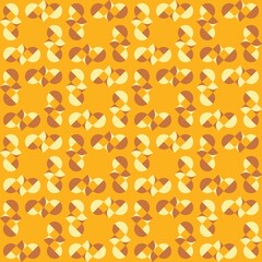 Rounded abstract seamless pattern - accent for any surfaces.