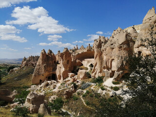 Fototapeta na wymiar natural formations of the Capadoccia