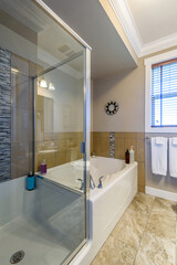 Fragment of a luxury bathroom