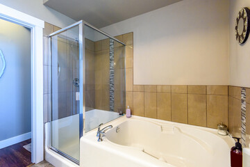 Fragment of a luxury bathroom