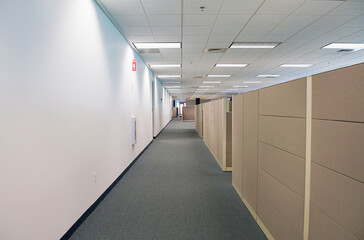 cubicles inside office building, place of work