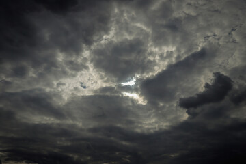 background of a formidable gray sky