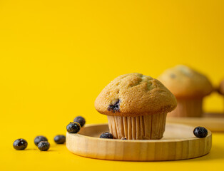 Muffins with blueberries