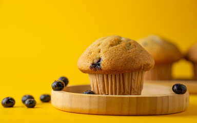 Muffins with blueberries