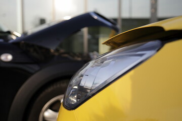 Fototapeta premium car accident, road collision