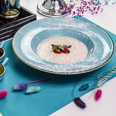 Dish served on the table