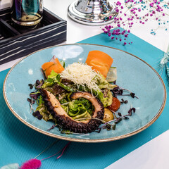 Dish served on the table