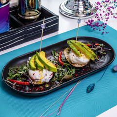 Dish served on the table