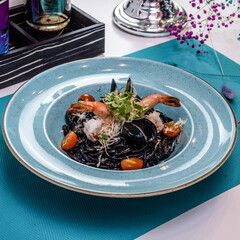 Dish served on the table