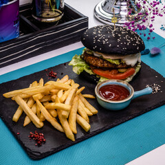 Dish served on the table