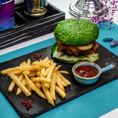 Dish served on the table