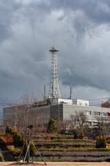 Fototapeta premium Winter radio tower