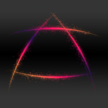 abstract glowing star