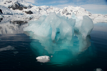 Beautiful view of icebergs in Antarctica