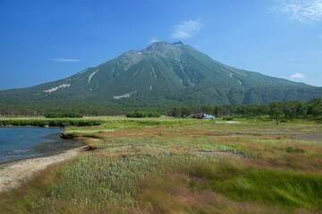 Khodutka volcano with thermal springs, Kamchatka, Russia
