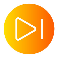 Skip Button gradient icon