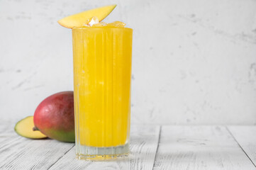 Glass of Mango Punch cocktail