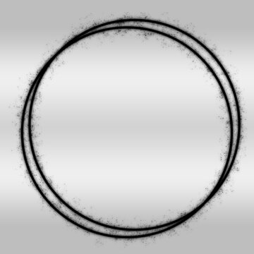 black and white circle