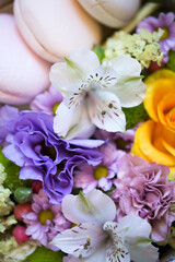 multicolored flowers background
