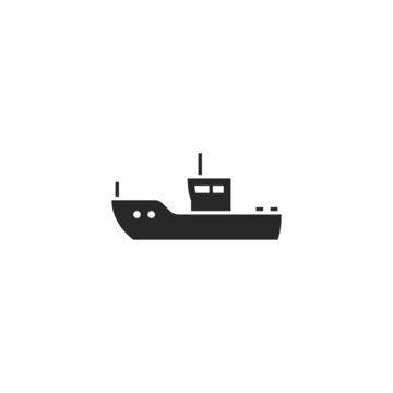 boat icon. sea vessel and water transport symbol