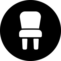 chair glyph icon