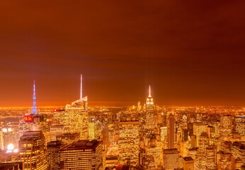 New York - DECEMBER 20, 2013: View of Lower Manhattan on Decembe