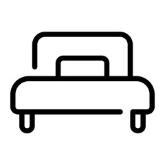 single Bed line icon