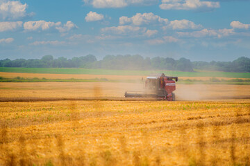 Fototapeta premium heavy agricultural machinery for harvesting