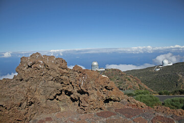 views of astronomical viewpoint base on volcanic island