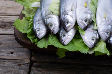 fish on the market table